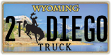 Wyoming, Vanity Plates (1(2) XXXXX)