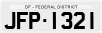 License plate of Brazil, Private owners (1990)