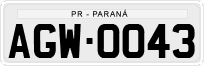 License plate of Brazil, Private owners (1990)