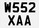 License plate of the United Kingdom, 1983 year system