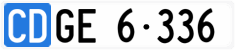 License plate of Switzerland, Diplomatic