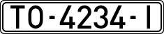 License plates of Spain, 1971 year series