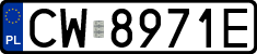 License plates of Poland, Regular car plates