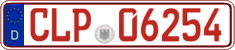 German license plate, Red license plates
