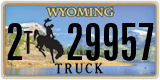Wyoming, Truck (1(2) 12345)
