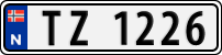 License plate of Norway, Trailers, motorcycles, special vehicles