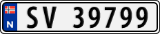 License plate of Norway, Cars