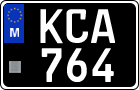 License plate of Malta, Oldtimers (ABC 123)