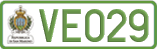 License plate of San Marino, Electric vehicles (123(4))