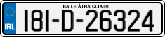 License plate of Ireland, Regular plates