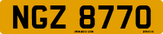 License plate of the United Kingdom, Northern Ireland (1966)