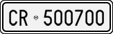 License plate of Italy, Cars (1927 year series)