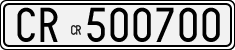 License plate of Italy, Cars (1927 year series)