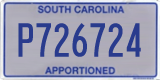 South Carolina, Apportioned (A123456)