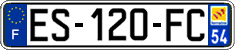 French license plate, SIV (ordinary)
