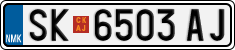 License plate of North Macedonia, Regular plates (2012)