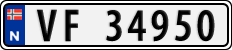 License plate of Norway, Cars