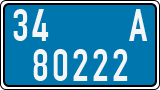 License plate of Turkey, Police