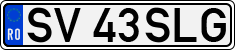 License plate of Romania, Regular plates
