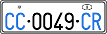 License plate of Italy, Diplomatic
