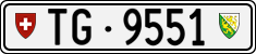 License plate of Switzerland, Cars