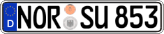 German license plate, Regular plates