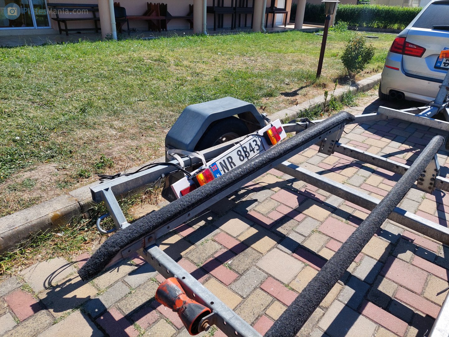 NR 8843, License plate without vehicle 