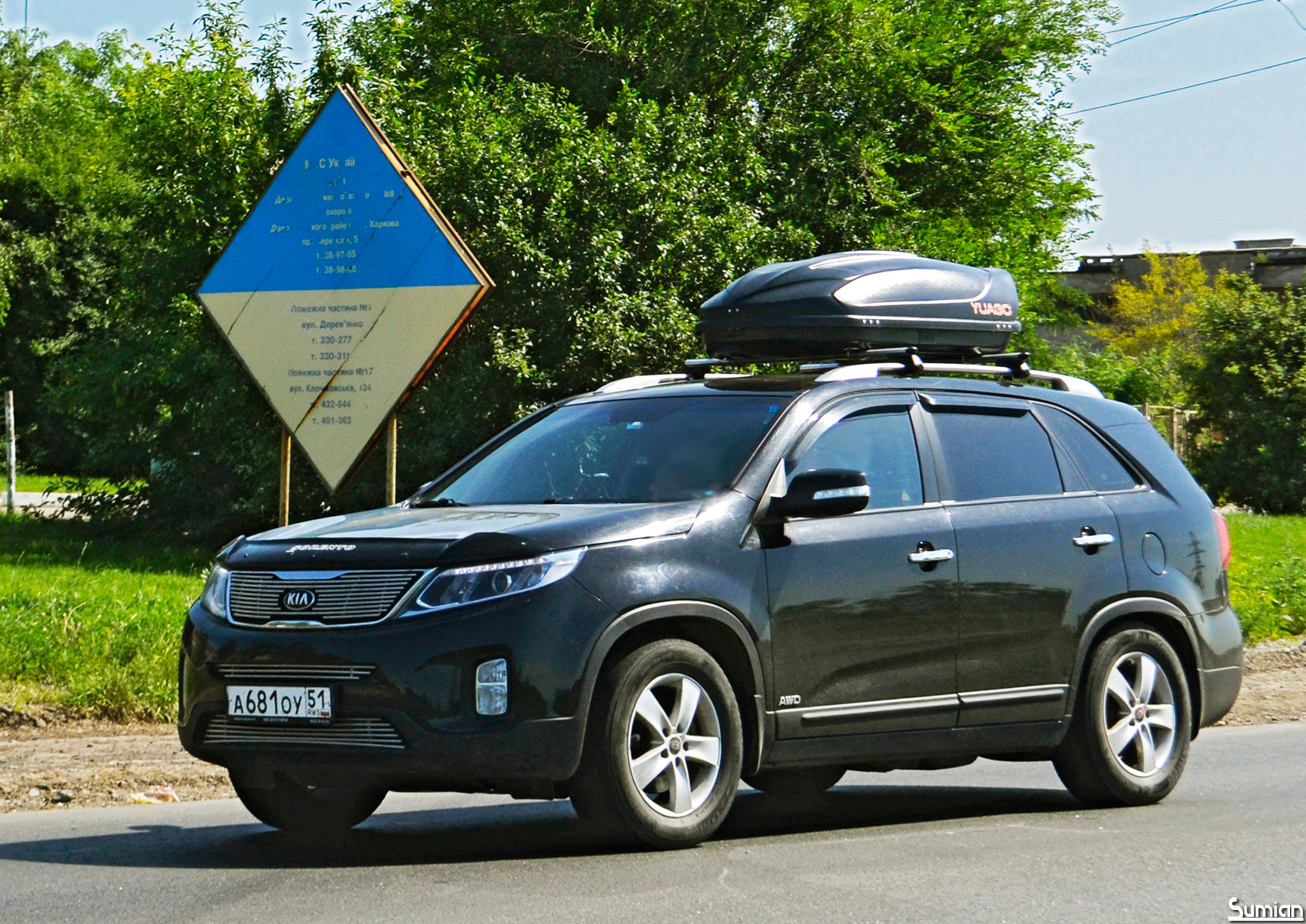 а 681 оу 51, Kia Sorento 2nd gen (XM), facelift, 2012–2015 (­–2020 for CIS-market)