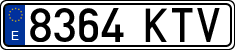 License plates of Spain, Ordinary (2000)