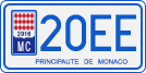 License plate of Monaco, Motorcycles