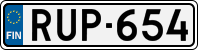 License plate of Finland, Cars