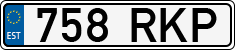 License plate of Estonia, Regular car plates