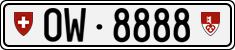 License plate of Switzerland, Cars