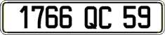 French license plate, FNI