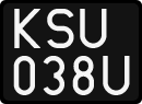 License plates of Poland, 1976 year system