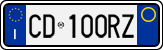 License plate of Italy, Cars (1994 year series)