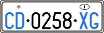 License plate of Italy, Diplomatic