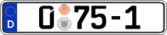 German license plate, Diplomatic