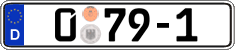 German license plate, Diplomatic