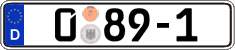 German license plate, Diplomatic