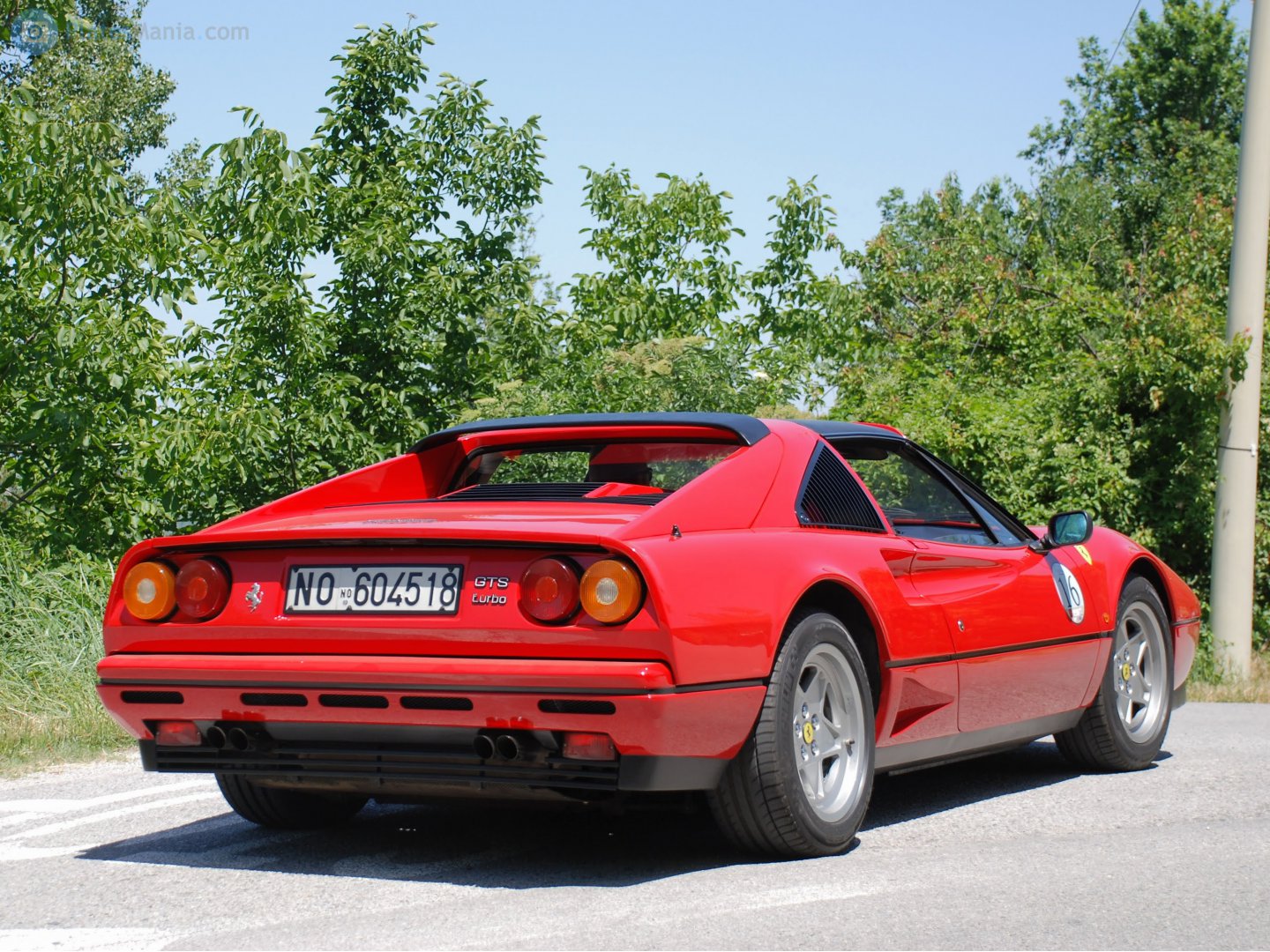 NO 604518, Ferrari 328 1st gen (GTS) Targa (F106), 1985–1989