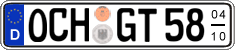 German license plate, Seasonal plates