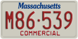 Massachusetts, Commercial vehicles (X12-345)
