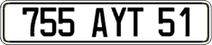 French license plate, FNI