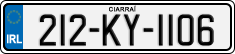 License plate of Ireland, Regular plates
