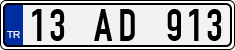 License plate of Turkey, Regular plates