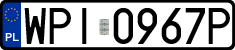 License plates of Poland, Regular car plates