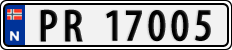 License plate of Norway, Cars