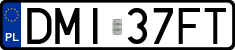 License plates of Poland, Regular car plates