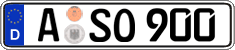 German license plate, Regular plates